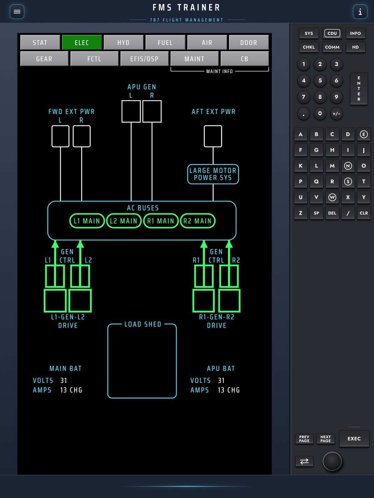 787 electrical synoptic