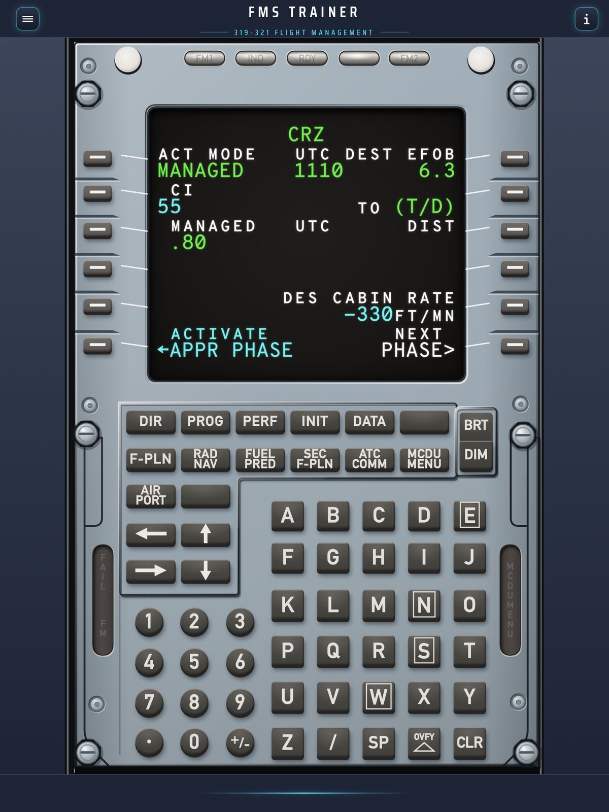 A320 cruise performance page