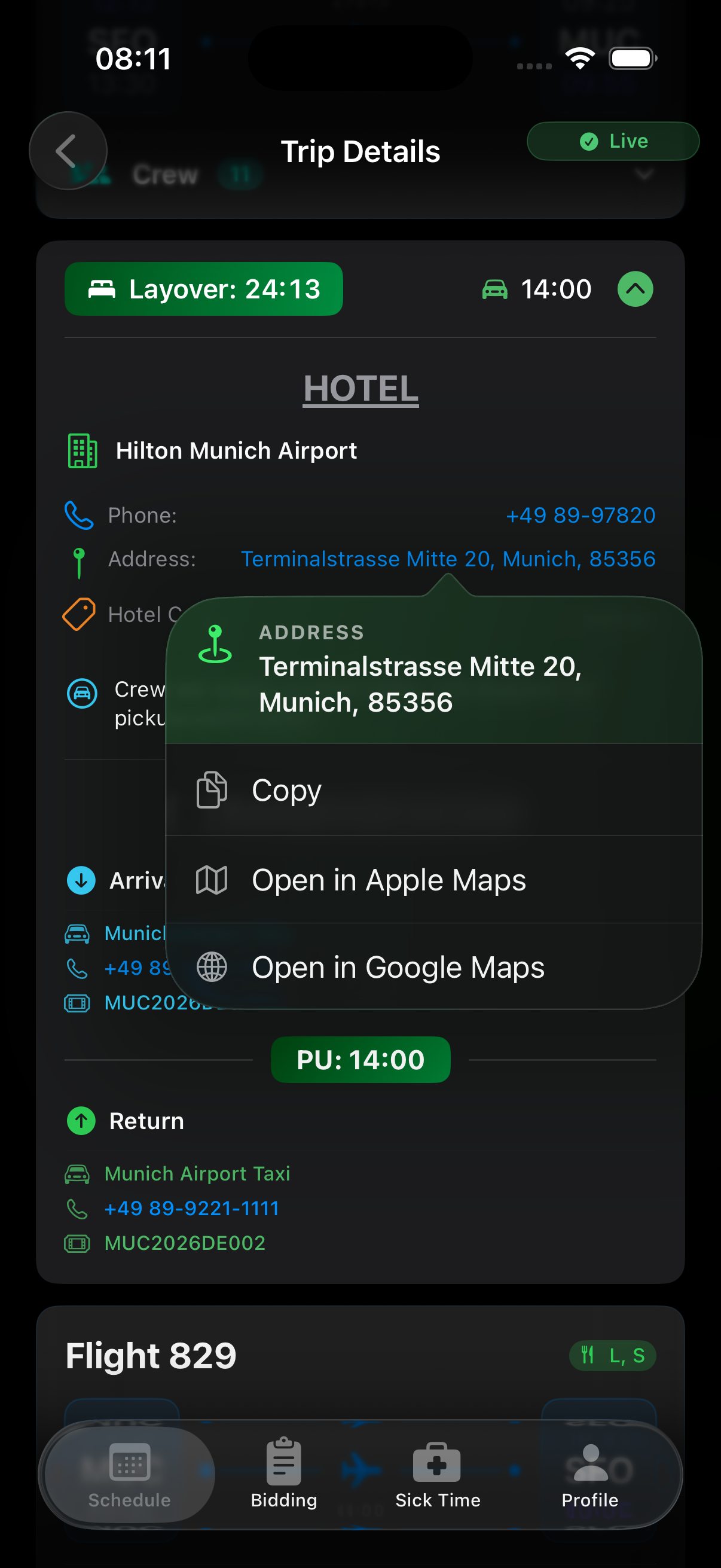 Hotel details and maps